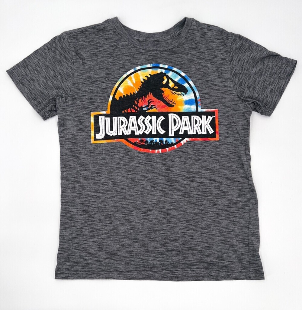 Jurassic Park Shirt Adult Teens Small Gray T-Shirt Dinosaur Movie